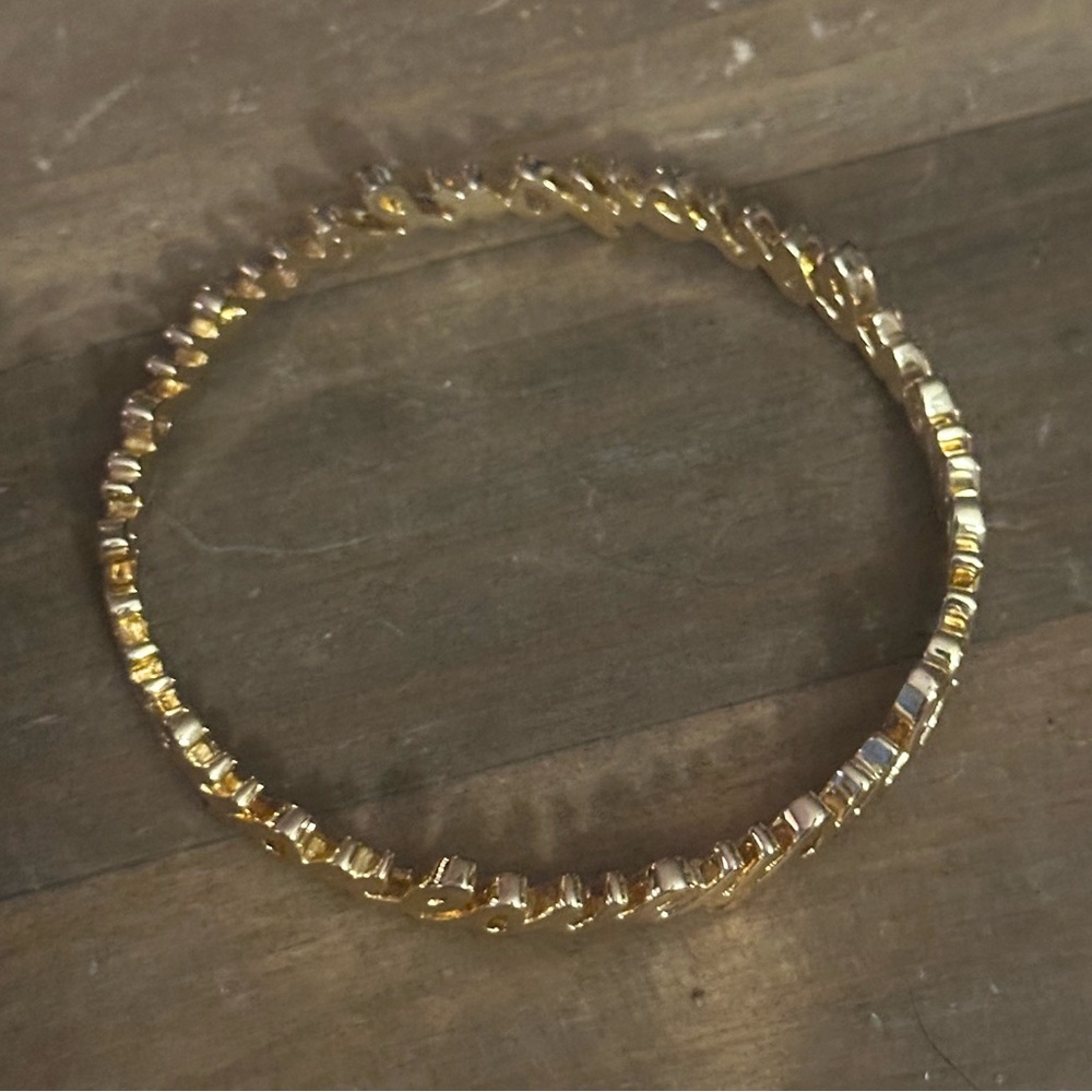 Cursive Love You Bangle Bracelet - image 5